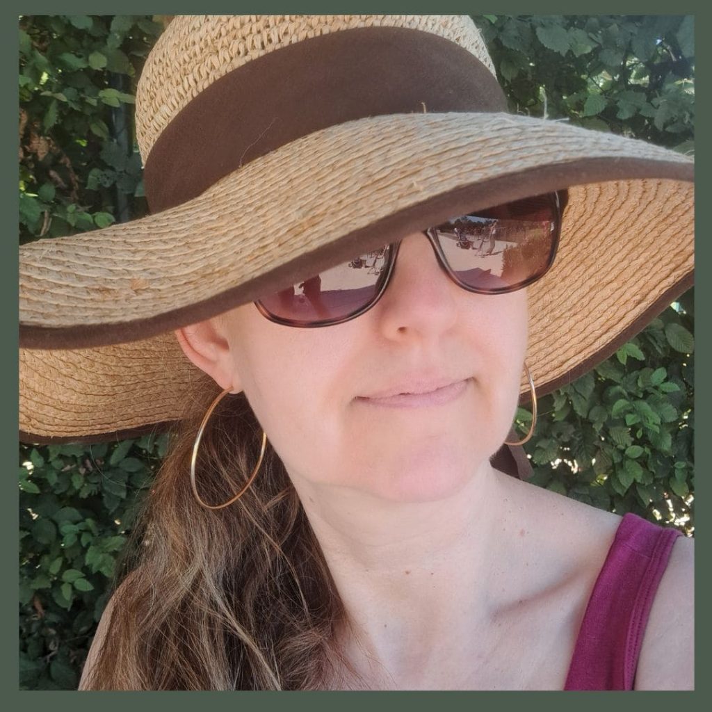 ich mit Sonnenhut